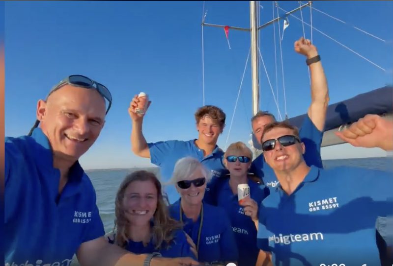 Simon Knocker sailing with a young crew off the Isle of Wight